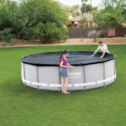 Bâche De Protection Pour Piscine Bestway Ronde -Ubbink || GRE || Intex Soldes Magasin bache de protection pour piscine bestway ronde 5