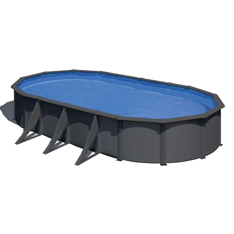 Piscine Acier Gre Aspect Gris Anthracite Louko Ovale 3 Piscine Acier Gre Aspect Gris Anthracite Louko Ovale – Image 3