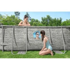 Piscine Bestway Ovale Power Steel Swim Vista Décor Pierre 4,88 X 3,05 H1,07m -Ubbink || GRE || Intex Soldes Magasin piscine bestway ovale power steel swim vista decor pierre 488 x 305 h107m 4