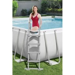 Piscine Bestway Rectangulaire Power Steel 4,88 X 2,44 H1,22m -Ubbink || GRE || Intex Soldes Magasin piscine bestway rectangulaire power steel 488 x 244 h122m 5