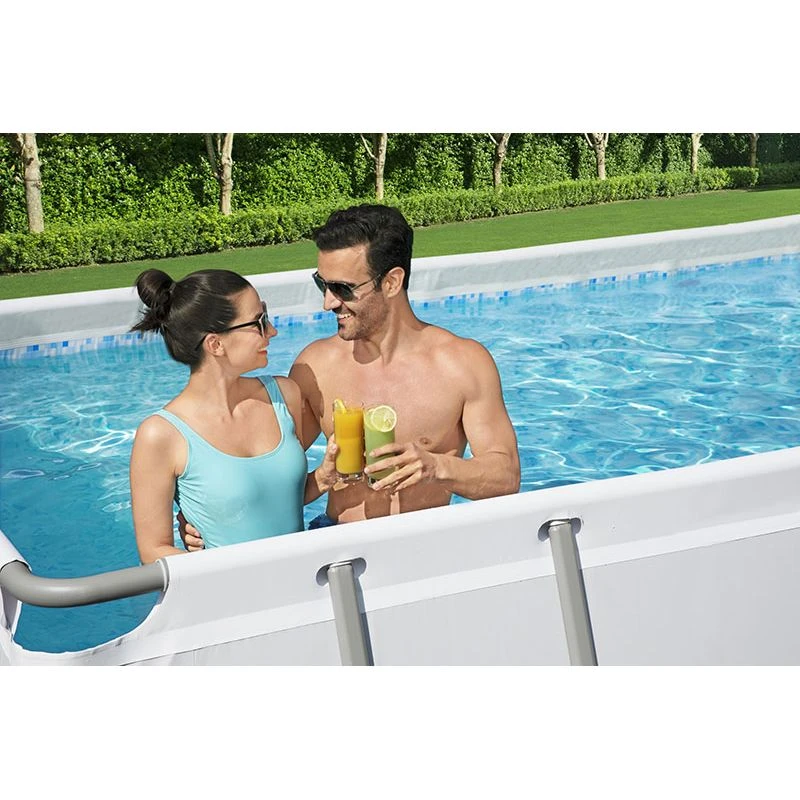 Piscine Bestway Rectangulaire Power Steel 6,40 X 2,74 H1,32m 4 Piscine Bestway Rectangulaire Power Steel 6,40 X 2,74 H1,32m – Image 4