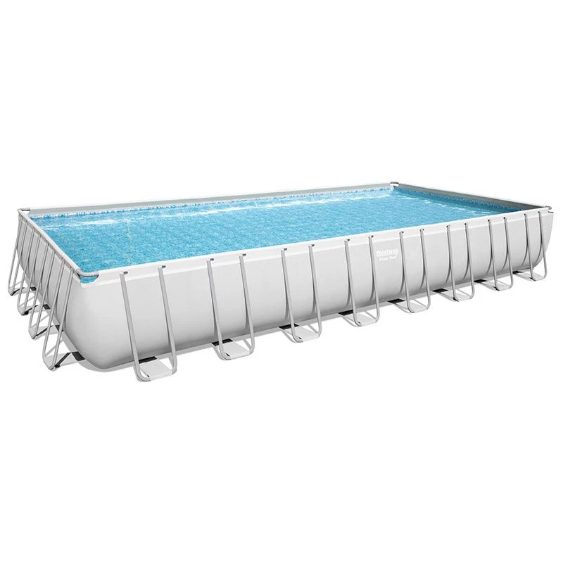 Piscine Bestway Rectangulaire Power Steel 9,56 X 4,88 H1,32m 1 Piscine Bestway Rectangulaire Power Steel 9,56 X 4,88 H1,32m