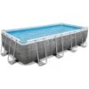 Piscine Bestway Rectangulaire Power Steel Décor Rotin 5,49 X 2,74 H1,22m