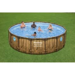 Piscine Bestway Ronde Power Steel Swim Vista Décor Bois 4,88 X H1,22m 5 Piscine Bestway Ronde Power Steel Swim Vista Décor Bois 4,88 X H1,22m -Ubbink || GRE || Intex Soldes Magasin piscine bestway ronde power steel swim vista decor bois 488 x h122m 2