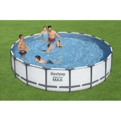Piscine Bestway Ronde Steel Pro Max 5,49 X H1,22m -Ubbink || GRE || Intex Soldes Magasin piscine bestway ronde steel pro max 549 x h122m 4