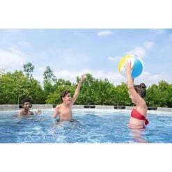 Piscine Bestway Ronde Steel Pro Max Decor Pierre 5,49 X H1,22m -Ubbink || GRE || Intex Soldes Magasin piscine bestway ronde steel pro max decor pierre 549 x h122m 3