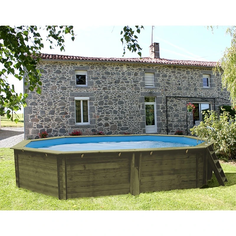 Piscine Bois Alista 5,00 X 3,00 X H1,30m 2 Piscine Bois Alista 5,00 X 3,00 X H1,30m – Image 2