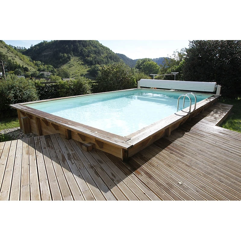 Ubbink Piscine Bois Azura 5,05 X 3,50 X H1,26m 2 Ubbink Piscine Bois Azura 5,05 X 3,50 X H1,26m – Image 2