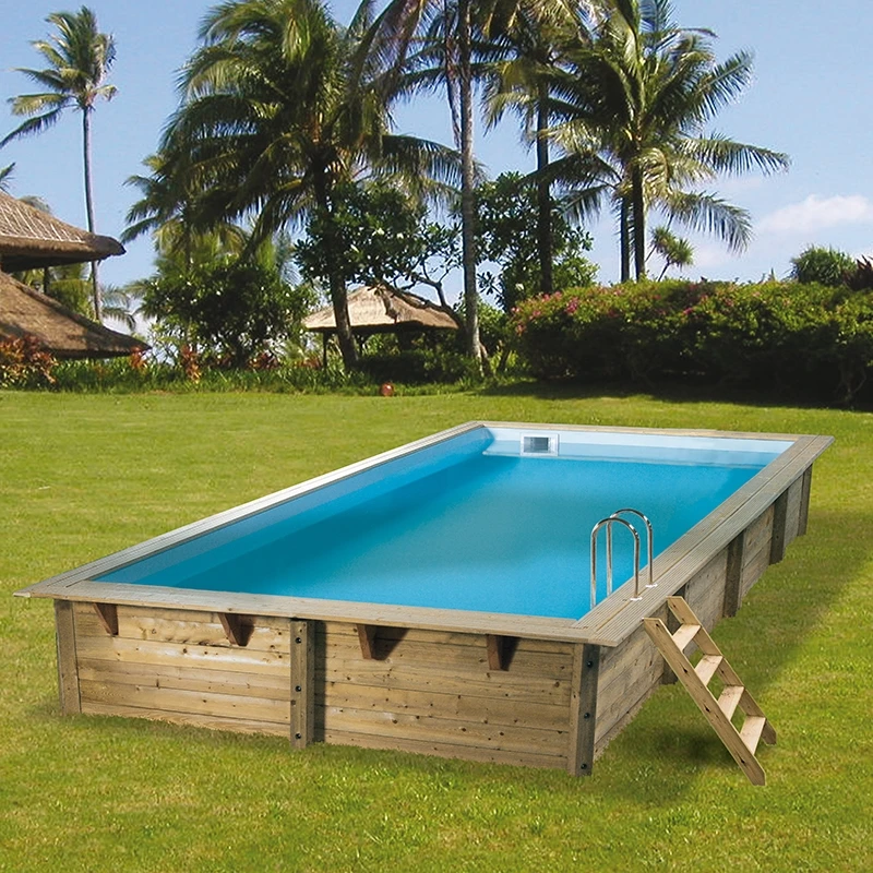 Ubbink Piscine Bois Azura 5,05 X 3,50 X H1,26m 1 Ubbink Piscine Bois Azura 5,05 X 3,50 X H1,26m