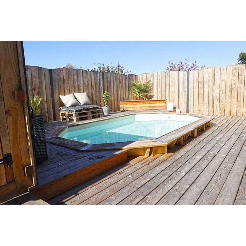 Ubbink Piscine Bois Azura 6,10 X 4,00 X H1,20m 4 Ubbink Piscine Bois Azura 6,10 X 4,00 X H1,20m – Image 4
