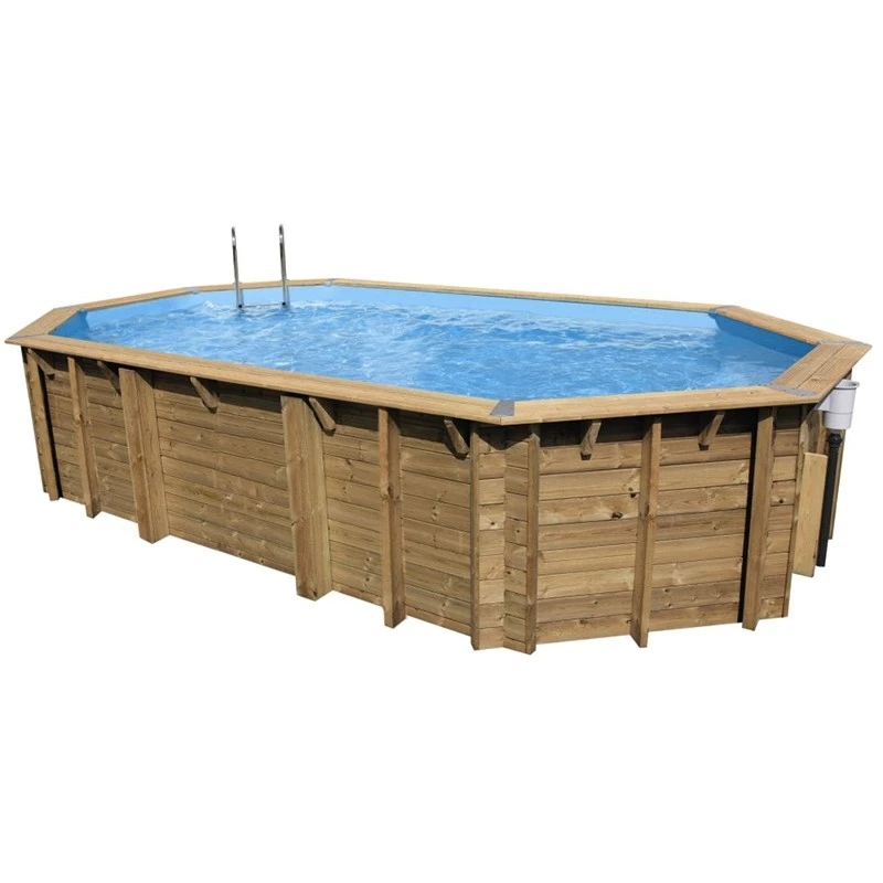 Ubbink Piscine Bois Azura 7,50 X 4,00 X H1,30m 1 Ubbink Piscine Bois Azura 7,50 X 4,00 X H1,30m