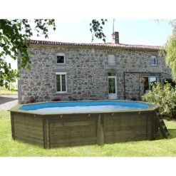 Piscine Bois Cannelle 5,51 X 3,51 X H1,19m