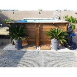 Piscine Bois Carra 3,05 X 3,05 X H1,19m 9 Piscine Bois Carra 3,05 X 3,05 X H1,19m -Ubbink || GRE || Intex Soldes Magasin piscine bois carra 305 x 305 x h119m 3