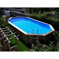 Ubbink Piscine Bois Lagon 8,20 X 4,00 X H1,30m -Ubbink || GRE || Intex Soldes Magasin piscine bois lagon 820 x 400 x h130m 3