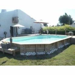 Ubbink Piscine Bois Lagon 8,20 X 4,70 X H1,30m 9 Ubbink Piscine Bois Lagon 8,20 X 4,70 X H1,30m -Ubbink || GRE || Intex Soldes Magasin piscine bois lagon 820 x 470 x h130m 2