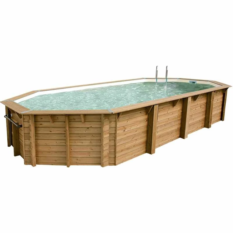 Ubbink Piscine Bois Lagon 8,20 X 4,70 X H1,30m 1 Ubbink Piscine Bois Lagon 8,20 X 4,70 X H1,30m
