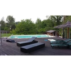 Ubbink Piscine Bois Linea 15,50 X 3,50 X H1,55m -Ubbink || GRE || Intex Soldes Magasin piscine bois linea 1550 x 350 x h155m 3