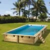 Ubbink Piscine Bois Linea 6,50 X 3,50 X H1,40m