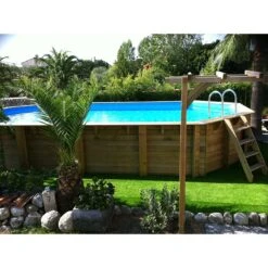 Ubbink Piscine Bois Ocea 8,60 X 4,70 X H1,30m -Ubbink || GRE || Intex Soldes Magasin piscine bois ocea 860 x 470 x h130m 3