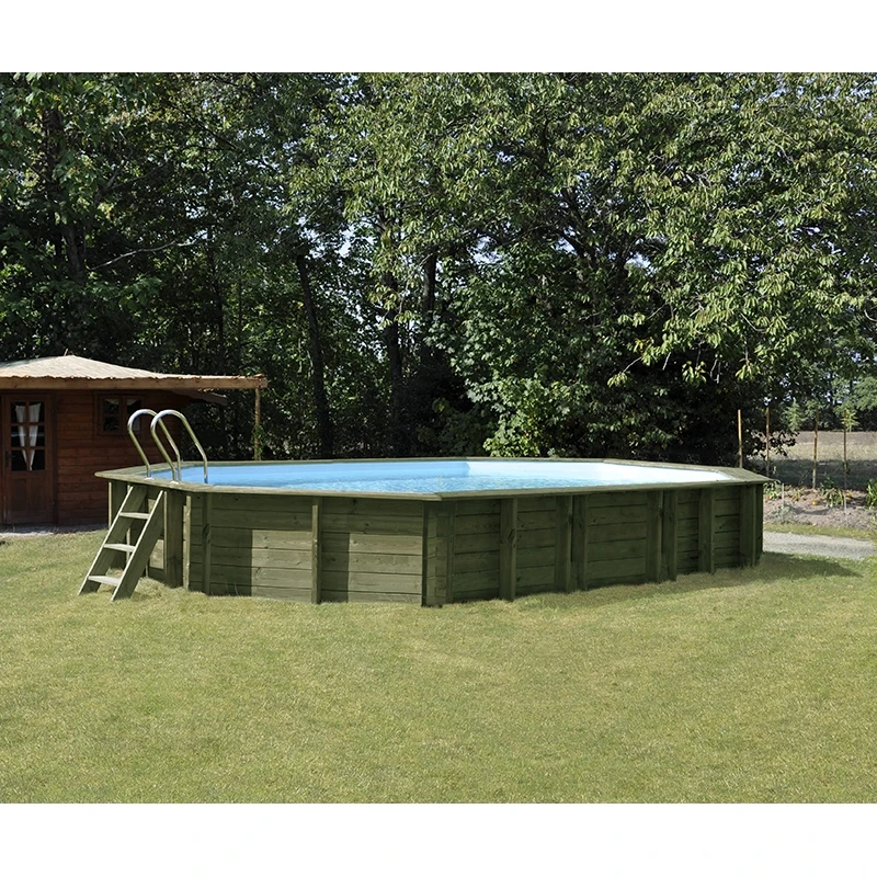 Piscine Bois Safran 6,37 X 4,12 X H1,33m 2 Piscine Bois Safran 6,37 X 4,12 X H1,33m – Image 2