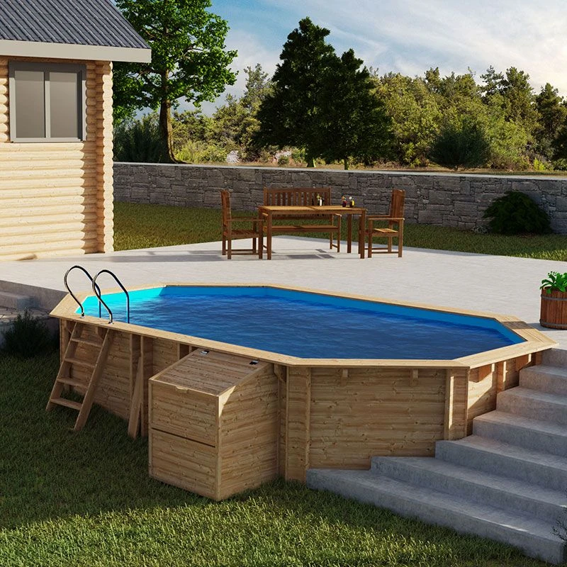 Piscine Bois Safran II 6,20 X 3,95 X H1,36m 4 Piscine Bois Safran II 6,20 X 3,95 X H1,36m – Image 4