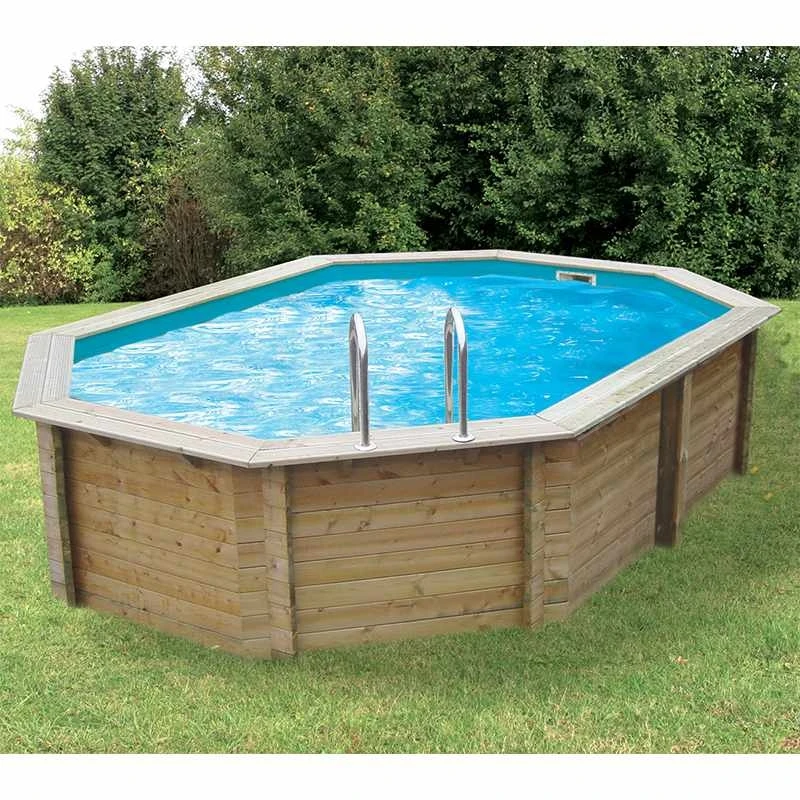 Ubbink Piscine Bois Sunwater 4,90 X 3,00 X H1,20m 1 Ubbink Piscine Bois Sunwater 4,90 X 3,00 X H1,20m