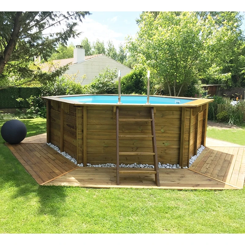 Piscine Bois Vanille Premium 4,12 X H1,19m