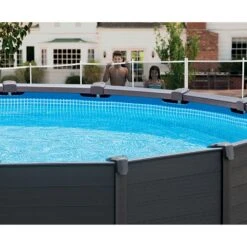 Piscine Tubulaire Intex Graphite 4,78 X H1,24m -Ubbink || GRE || Intex Soldes Magasin piscine intex graphite 478 x h124m 2