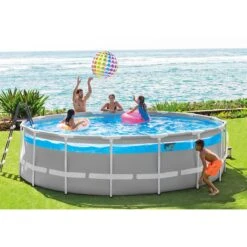 Piscine Tubulaire Intex Clear Window 4,88 X H1,22m -Ubbink || GRE || Intex Soldes Magasin piscine tubulaire intex clear window 488 x h122m 5