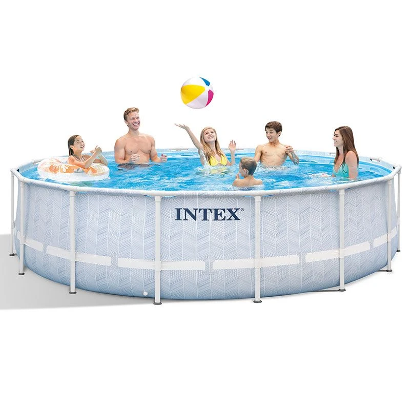 Piscine Tubulaire Intex Prism Frame Chevron 4.88 X 1.22m 3 Piscine Tubulaire Intex Prism Frame Chevron 4.88 X 1.22m – Image 3