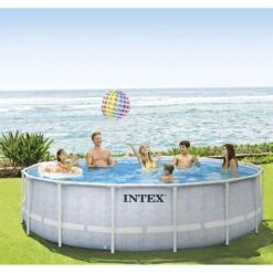 Piscine Tubulaire Intex Prism Frame Chevron 4.88 X 1.22m 8 Piscine Tubulaire Intex Prism Frame Chevron 4.88 X 1.22m -Ubbink || GRE || Intex Soldes Magasin piscine tubulaire intex prism frame chevron 488 x 122m 3