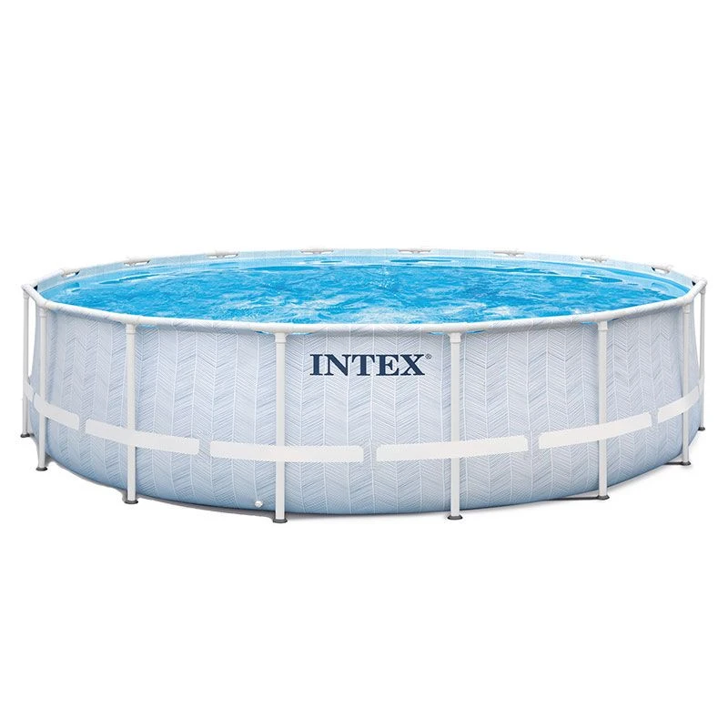 Piscine Tubulaire Intex Prism Frame Chevron 4.88 X 1.22m 1 Piscine Tubulaire Intex Prism Frame Chevron 4.88 X 1.22m