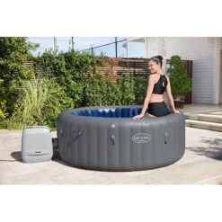Spa Bestway Lay-Z Santorini Hydrojet Pro 5-7 Places -Ubbink || GRE || Intex Soldes Magasin spa bestway lay z santorini hydrojet pro 5 7 places 2